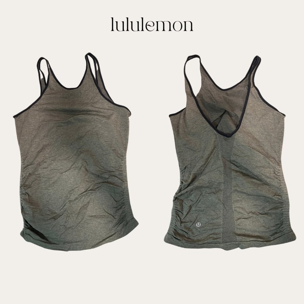 Lululemon In The Flow Heathered Fatigue Green